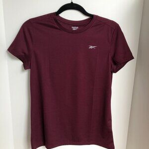 Reebok Running Essentials Shirt Maroon + Red Sz M
